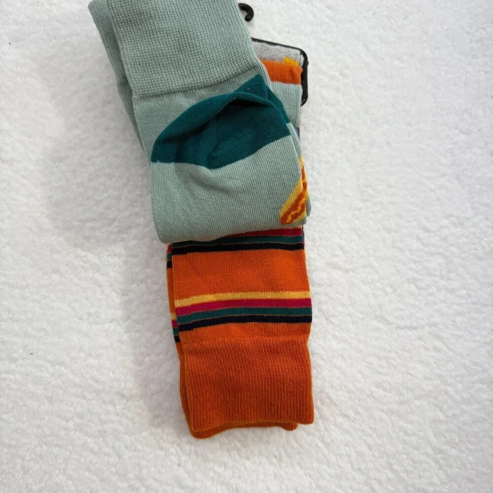 George 3 Pair‎ Novelty Fashion Crew Socks Ketchup Mustard Hot Dog BBQ Size 6-12